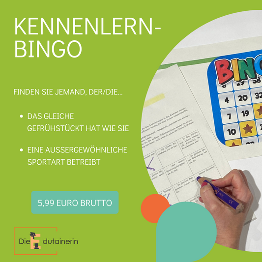 Kennenlern-Bingo als Check-In